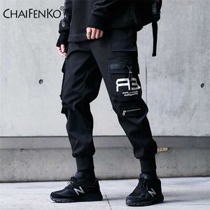 CHAIFENKO Hip Hop Cargo Hosen Männer Mode Harajuku Harem Hose Schwarz Streetwear Jogger Sweatpant Multi-Pocket Casual Herren Hosen 211008