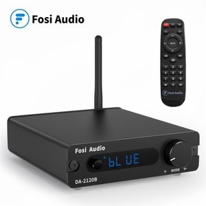 Fosi Audio DA2120B Bluetooth Amplifier TPA3116 Stereo Class D Wireless Power Amp Hifi 100W Passive Speakers Remote Control 211011