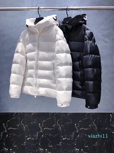 Designer Mens Winter Salzman Down Jackor Parkas Light Windbreaker Hoodie Black White Puffer OuterWear Man Luxury Cloth