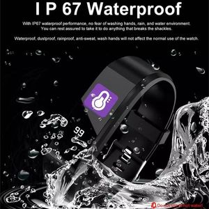 Top Quality ID115 PLUS Pulseiras inteligentes Pulseira Fitness Tracker Frequência HeartBand SmartWatch para celular ios celulares com caixa