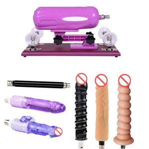 Akkajj Automatiska Multi-Speed ​​Thrusting Sex Furniture For Women Electric med 3XLR Attachments Kit