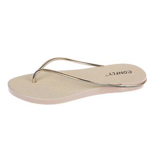 Frauen Sandalen Flache Hausschuhe Sandale All-Match Mädchen Schuhe Marke Jelly Ohr rutschfeste Slides Lady Flip Flops Größe 35-40 NO06