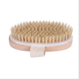 Szczotka do ciała Natural COAR Harger Organic Suche Skóra Bambusa Wet Back Back Prysznic Zegarniający Szczotki do kąpieli Spa Scrubber