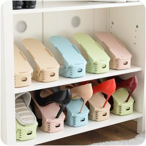 Storage Bottles & Jars Adjustable And Durable Shoe Organizer Footwear Support Slot Space Saving Cabinet Rack Shoebox Shoes Stand