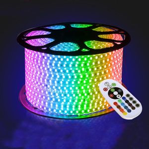 Paski V RGB LED Strip Multicolor z pilotem IR Wodoodporna elastyczna lekka taśma do wstążki na zewnątrz do lampy ogrodowej