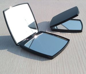 Compact Mirrors Fashion Portable 2-face Makeup Mirror Double-sided Folding Flip Beauty Magnifying Glass