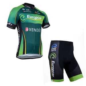 EUROPCRA Team Summer Mens ciclismo Maglia a maniche corte Abbigliamento da bici Uniforme da corsa per bicicletta Abbigliamento sportivo da esterno Gel Pad Pantaloncini Completo Ropa Ciclismo S21033001