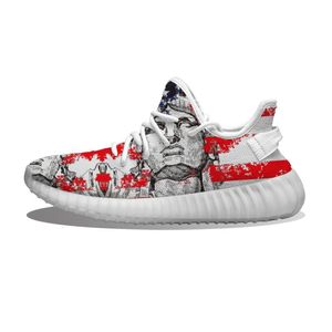 Amerikan Bayrağı Koşu Ayakkabıları toptan satış-DIY Özel Amerikan Bayrağı Özgürlük Heykeli Koşu Ayakkabıları Mh Baskılı Mens Bayan Eğitmenler Açık Spor Sneakers JAQ