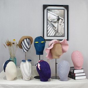 Hats headgear Commercial Furniture Women's high grade color bag cloth headform hat hairband glasses clothes rack window display props show racks