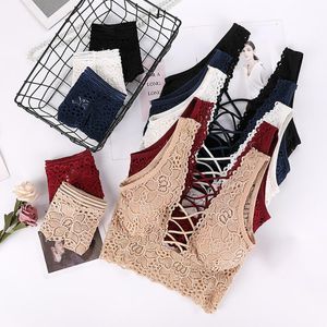 Bras Sets Lace Sexy Bra Set Seamless Embroidery Women Lingerie Female Underwear Panty