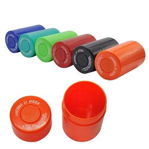 Rökning Acrylic Plast Pill Box Portable Small Vakuum Tobak Lagringstätning Starkt lagringstank lätt att rengöra 165 ml kapacitet