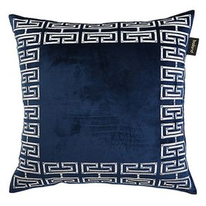 Luxury designer pillow case high quality gold and silver embroidery geometric pattern cushion cover 45*45cm use for home decoration Christmas gifts pillowcase 2022