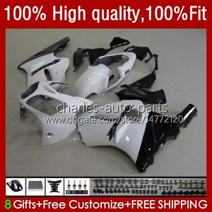 Injection Fairings For KAWASAKI NINJA ZX1200 ZX 12R 1200CC 1200 CC ZX1200C ZX 12 R 02-06 3No.37 ZX12R 02 03 04 05 06 ZX-12R 2002 2003 2004 2005 2006 OEM Body Kit white glossy