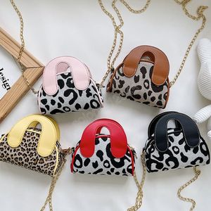 Kids Purses and Handbags Mini Crossbody Leopard Cute Little Girl Small Coin Pouch Tote Baby Girls Hand Bags