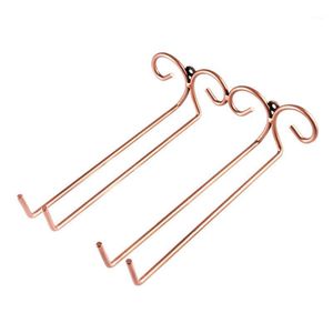 Bronze Stainless Steel Glass Rack Holder Wall-Mounted Hanger For Bar Home Storage Bags