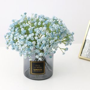 Fleurs décoratives couronnes artificielles doux caoutchouc grappes pleins d'étoiles séchées décoration de mariage maison décor plante table