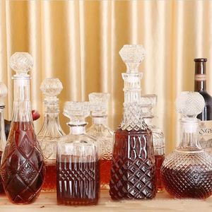 Wine Glasses 900ml/1000ml High Quality Clear Glass Bottle Decanter GLA-131