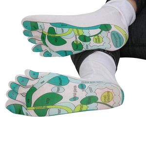 Herrensocken Ly Damen Herren Reflexzonenmassage Einzelzehen-Design Fernöstliche Heilprinzipien Socke DO99