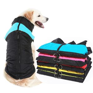 Winter Pet Dog Clothes Warm Big Coat Puppy Clothing Waterproof Vest Jacket For Small Medium Large s Golden Retriever 211027