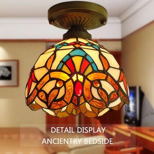 Wholesale small tiffany lamp resale online - Ceiling Lights Style Of The Ancient Mediterranean Small Lamps Aisle Lamp Tiffany Inside American Village
