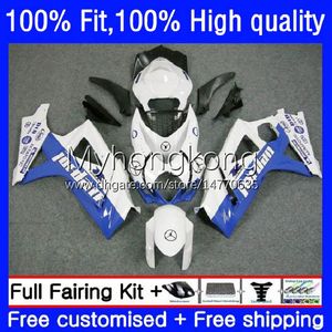 Injection Mold Fairings For SUZUKI GSXR 1000 CC White blue blk 1000CC 2007-2008 Bodys 27No.29 GSX-R1000 GSXR1000 K7 07 08 GSXR-1000 GSXR1000CC 2007 2008 OEM Bodywork