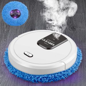 Dammsugare Robot Cleaner Mopping och luftfuktande 1500mAh Smart hem med mopp Inteligente Robotic för Scrubber Tvätta kraftfullt golv