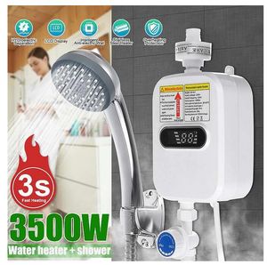 Scaldabagno troppo caldo 3500 W elettrico ingrato mini rubinetto del bagno caldo istantaneo riscaldamento 3 secondi