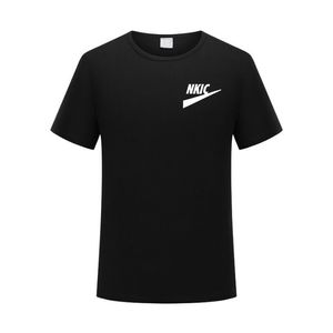 2022 Summer 100% Cotton Mens Black T-shirt Short-sleeve Man T shirt Short Sleeve brand logo Tops Tee men's clothing XS-2XL