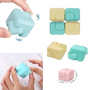 Fidget Toys Sensory Christmas Anti Fingertip Spinning Top Square Rubik Cube Stress Educational Children Adults Decompression Toy Surprise In Stock xz