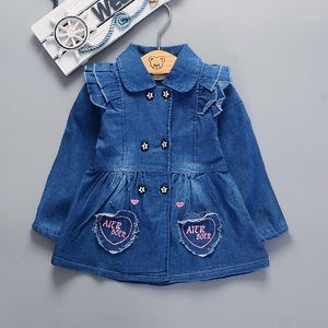 Jackets F Baby Girl Jeans Windcheater Ropa Niño Niño Algodón Abrigos Outwears Niños Manga Larga Ropa Ropa Ajuste 0-3Y