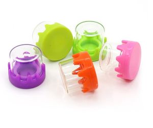 6ml glass container Nonstick wax containers empty bottle silicone lid box oil jar holder for vaporizer vape dab tool storage