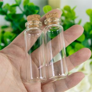 15 ml glas parfymer flaskor små hantverk med korkar 50st 22 * ​​65 * 12.5mm 15mlgood qty