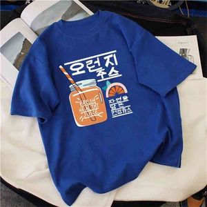 Grapefrukt Skriv ut T-shirt Kvinnor Sommar 90s Harajuku Kawaii FashionT-tröja Grafisk Gullig tecknad film Tshirt Koreanska Style Toppar 210720