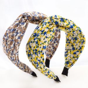 Hårtillbehör Bohemian Flower Pattern Knot Cross Hairband Headband