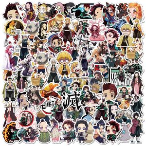 10/50/100Pcs/Set Anime Demon Slayer Graffiti Stickers for Laptop Luggage Bicycle Car Skateboard Computer Waterproof Decal Toys 1025