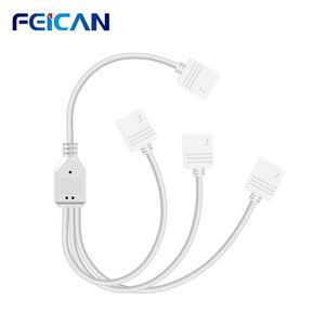 Wholesale fan wires for sale - Group buy 4Pin To Port LED Strip Splitter RGB Connector Extension Cable Wire For Light Cooling Fans Strips