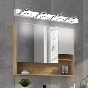 Wall Lamp LED Bathroom Mirror For Home Decorative Mirrors Makeup Indoor Simple Room Vanity Light Stainless Steel Cabinet