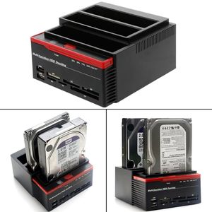 Stations Plastic USB3.0 To SATA IDE External 2.5"/3.5" HDD Hard Drive Docking Station Card Reader