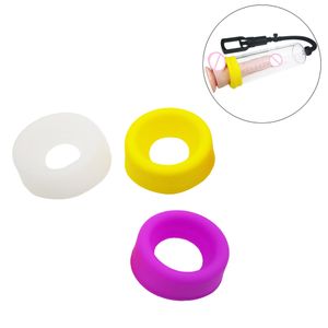 yutong camaTech 3Pc Soft Replacement Suction Donut Sleeve Cover Rubber Seal For Most Penis Pump Enlarger Device Comfort Vacuum Cylinder