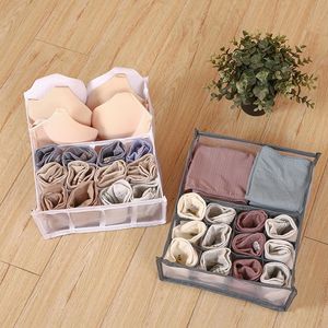 Storage Drawers Foldable 8/13/24 Grids Mesh Underwear Drawer Divider Box Socks Briefs Bras Ties Clothes Closet Cabinet Organizer