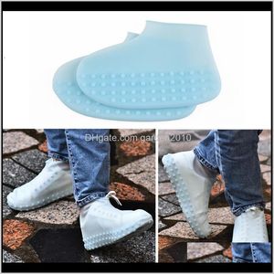 Jednorazowe okładki 1 Para Buty Rain Zagęścić Poruszacz Świeci Pokrywa Wodoodporna Anti Slip Hiking Rainsport Outdoor Dust Odporność Unisex Reusab Xqsyf