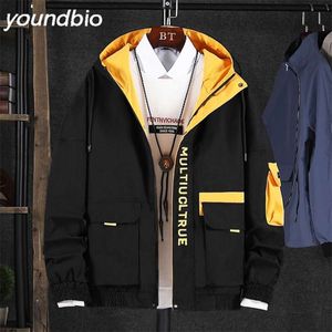 5xl Men Fashion Jackets Trend Koreansk version Mäns Coat Street Hip Hop Baseball Casual Jogging 210928