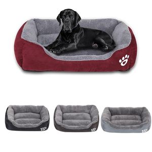 Kenlels Pens Dog Łóżko Ocieplenie Soft Sofa Medium Ciepłe Wygodne Pet Do Małe Duże Psy Zimowe Comfort Bed G30