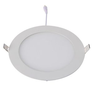 Okładki lampy Odcienie 12W Ciepła biała dioda LED Wnęka Downlight Okrągły płaski cienki panel sufitowy