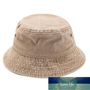 Distressed Denim Washed Fisherman Cap, doppelseitig tragbare Bucket Caps Sommer Outdoor Sonnenschutz Sonnenschutz Hut Freizeithüte Fabrikpreis Expertendesign Qualität