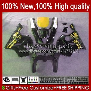 Fairings For KAWASAKI NINJA ZX 6R 636 600CC 600 CC ZX-636 ZX6R 94 95 96 97 Bodywork 50HC.51 yellow ZX636 ZX-6R 94-97 ZX600C ZX600 ZX 6 R 1994 1995 1996 1997 Bodys kit black stock