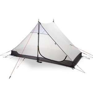 3F UL Gear High Quality 2 Personer 3 Årstider och 4 Inre av Lanshan 2 ut Dörr Camping Tält 220216