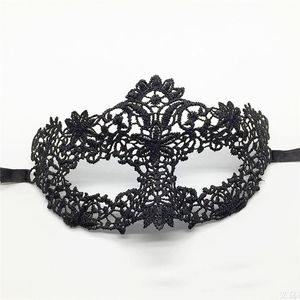 2021 Mulheres Masquerade máscara de renda preta, véu rainha máscara de olho halloween mardi gras festa para sexy lady girl (estereótipos)