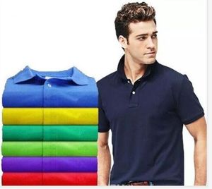 ファッション高級刺繍ビッグスモールホースワニのポロシャツ男性ポーロスTシャツサイズS-6XLクールスリムフィットカジュアルビジネスシャツC8