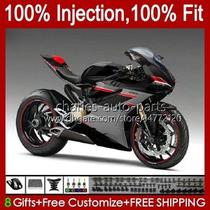 Черный серый OEM Code Code для Ducati Panigale 899S 1199S 899 1199 S R R 2012 2013 2014 2015 2016 Body 44No.64 899-1199 12-16 899R 1199R 12 13 14 15 16 Ограждение